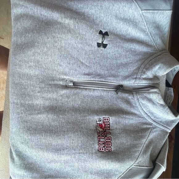 Under Armour Gray Bulldog Club Pullover size 2XL like new see pics - Picture 1 of 2